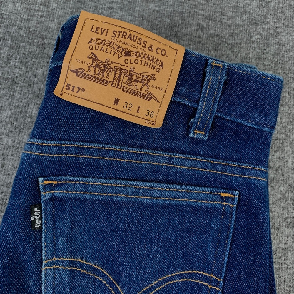 Vintage Levis 517 Jeans Men 32x36 Bootcut 90s Saddleman Movin' On Western USA